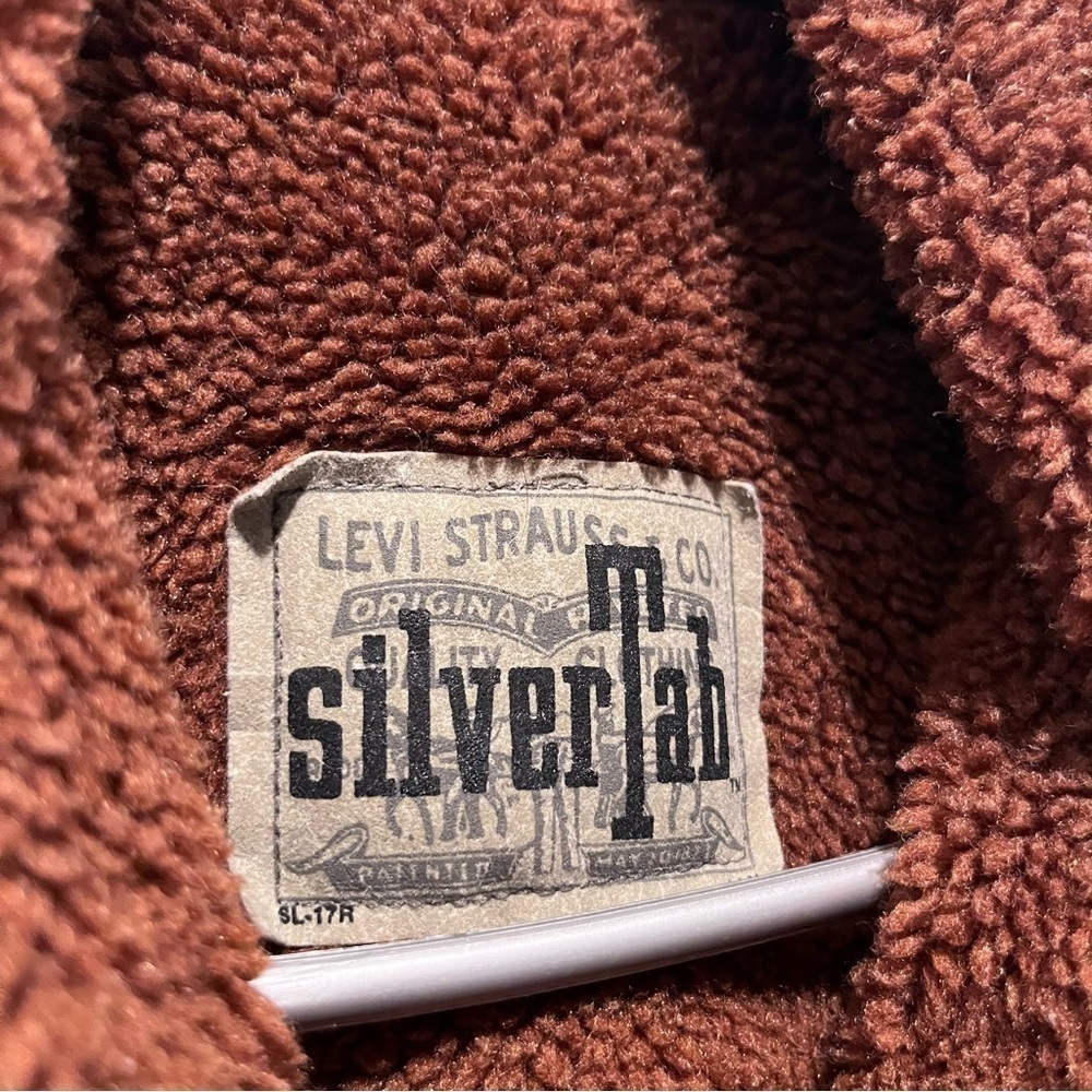 Levi’s vintage Strauss Silvertap trucker jacket vest autumn fall small women - Picture 2 of 6